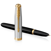 Ручка пір'яна Parker PARKER 51 Premium Black GT  FP F (56 111) Diawest