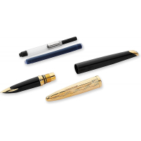 Ручка пір'яна Waterman CARENE Essential Black/Gold GT  FP F (11 204) Diawest