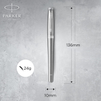 Ручка пір'яна Parker URBAN 17 Metro Metallic CT  FP M (30 312) Diawest