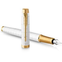 Ручка пір'яна Parker IM 17 Premium Pearl GT  FP M (24 712) Diawest