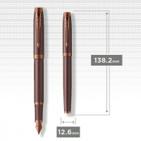 Ручка пір'яна Parker IM 17 Professionals Monochrome Burgundy  FP F (28 311) Diawest