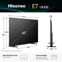 Телевізор Hisense 43E7Q Diawest
