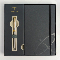 Ручка пір'яна Parker SONNET 17 Stainless Steel GT  FP F + блокнот Parker + подар.упаковка GIFT24 (84 111b24) Diawest