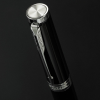 Ручка пір'яна Parker INGENUITY Black Lacquer CT FP F (60 111) Diawest