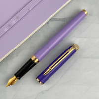 Ручка пір'яна Waterman HEMISPHERE Colour Blocking Purple GT  FP F (12 580) Diawest