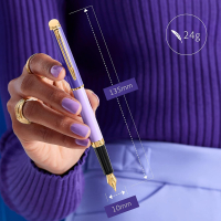 Ручка пір'яна Waterman HEMISPHERE Colour Blocking Purple GT  FP F (12 580) Diawest