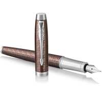 Ручка пір'яна Parker IM 17 Premium Brown CT  FP F (24 511) Diawest