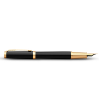 Ручка пір'яна Parker INGENUITY Black Lacquer GT FP F (60 011) Diawest
