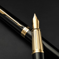 Ручка пір'яна Parker INGENUITY Black Lacquer GT FP F (60 011) Diawest