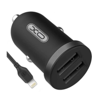 Зарядний пристрій XO 2xUSB 2.1A + cable USB to Lightning black (TZ08-L-BK) Diawest