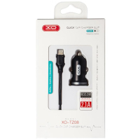 Зарядний пристрій XO 2xUSB 2.1A + cable USB to Lightning black (TZ08-L-BK) Diawest