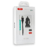 Зарядний пристрій XO 2xUSB 2.1A + cable USB to Micro 5P black (TZ08-M-BK) Diawest
