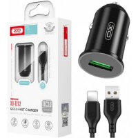 Зарядний пристрій XO USB QC3.0 18W + cable USB to Lightning black (TZ12-L-BK) Diawest