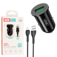 Зарядний пристрій XO USB QC3.0 18W + cable USB to Lightning black (TZ12-L-BK) Diawest
