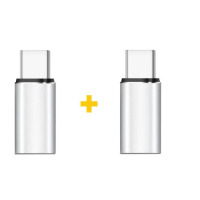 Перехідник Lightning F to USB-C M 2PCS silver XoKo (XK-AC025-SL2) Diawest