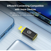 Перехідник USB-C F to Lightning M 30W black XoKo (AC-033) Diawest