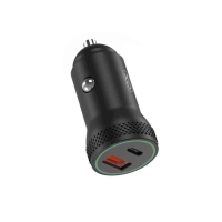 Зарядний пристрій XO 1xUSB QC3.0 + 1xUSB-C PD18W black (CC33-BK) Diawest