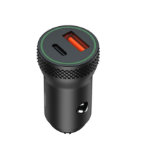 Зарядний пристрій XO 1xUSB QC3.0 + 1xUSB-C PD18W black (CC33-BK) Diawest