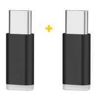 Перехідник Micro 5P F to USB-C M 2PCS black XoKo (XK-AC010-BK2) Diawest