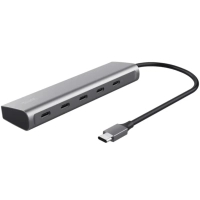 Концентратор Trust USB-C to 5xUSB-C aluminium 0.1m grey (25136_TRUST) Diawest