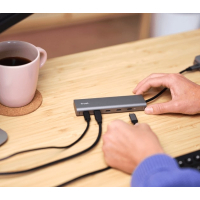 Концентратор Trust USB-C to 5xUSB-C aluminium 0.1m grey (25136_TRUST) Diawest