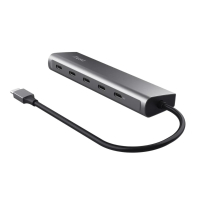 Концентратор Trust USB-C to 5xUSB-C aluminium 0.1m grey (25136_TRUST) Diawest
