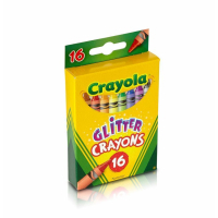Олівці кольорові Crayola воскові з блискітками, 16 шт (256318.024) Diawest