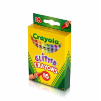 Олівці кольорові Crayola воскові з блискітками, 16 шт (256318.024) Diawest