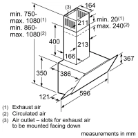 Витяжка кухонна Bosch DWK67PJ60T Diawest