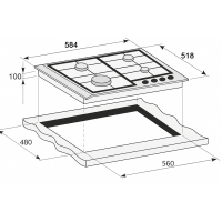 Варочна поверхня PRIME Technics PGH 50053 FGBIXC Diawest