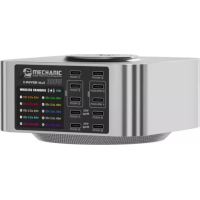 Зарядний пристрій MECHANIC 10xUSB-C PD + Wireless Charging 15W LED indication 300W black (X-Power Max) Diawest
