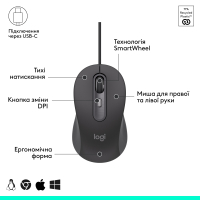 Комплект Logitech Signature Slim MK620 for Business USB-C UA Graphite (920-013349) Diawest