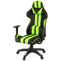 Крісло ігрове Аклас Стрік Light ANF Зелений (PU-чорний/салатовий) (00160341) Diawest