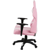 Крісло ігрове Аклас Стрік Light ANF Рожевий (PU-рожевий/білий) (00160345) Diawest