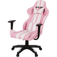 Крісло ігрове Аклас Стрік Light ANF Рожевий (PU-рожевий/білий) (00160345) Diawest