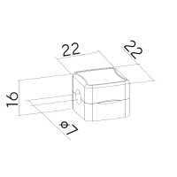 Тримач для кабелю OfficePro CM002B, magnetic clasp, 6шт=1пак, back (CM002B) Diawest