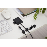 Тримач для кабелю OfficePro CM002B, magnetic clasp, 6шт=1пак, back (CM002B) Diawest