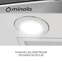 Витяжка кухонна Minola MTG 6642 I LED Diawest