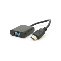 Перехідник HDMI M to VGA F 0.1m 4K/2K black Voltronic (YT-C-HDMI(M)/VGA(F)-B) Diawest