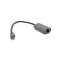 Перехідник USB-C to RJ45 0.18m 1000Mbps gray Voltronic (YT-Type-C(M)/RJ-45(F)-G/27033) Diawest
