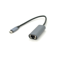 Перехідник USB-C to RJ45 0.18m 1000Mbps gray Voltronic (YT-Type-C(M)/RJ-45(F)-G/27033) Diawest