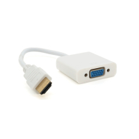 Перехідник HDMI M to VGA F 0.1m 4K/2K white Voltronic (YT-C-HDMI(M)/VGA(F)-W) Diawest