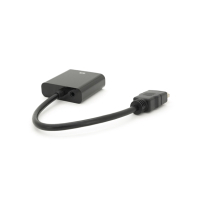 Перехідник HDMI M to VGA F + Audio 0.1m 4K/2K black Voltronic (YT-C-HDMI(M)/VGA(F)+AUX-B) Diawest