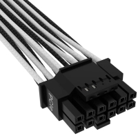 Кабель живлення video power 12+4pin PCIe Gen 5 12VHPWR 600W black/white Corsair (CP-8920333) Diawest