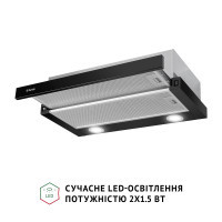 Витяжка кухонна Perfelli TL 602 BL LED Diawest