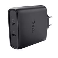 Зарядний пристрій Trust 2xUSB-C 100W GaN PD/PPS black (25527_TRUST) Diawest