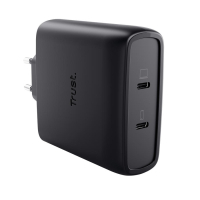 Зарядний пристрій Trust 2xUSB-C 100W GaN PD/PPS black (25527_TRUST) Diawest