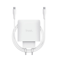 Зарядний пристрій Trust USB-C 65W GaN PD/PPS white (25524_TRUST) Diawest