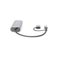 Перехідник USB-C + USB 3.0 to RJ45 2500Mbps Ethernet Digitus (DN-3028) Diawest