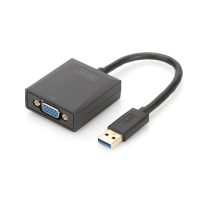 Перехідник USB 3.0 AM to VGA F 0.15m Full HD Digitus (DA-70840) Diawest